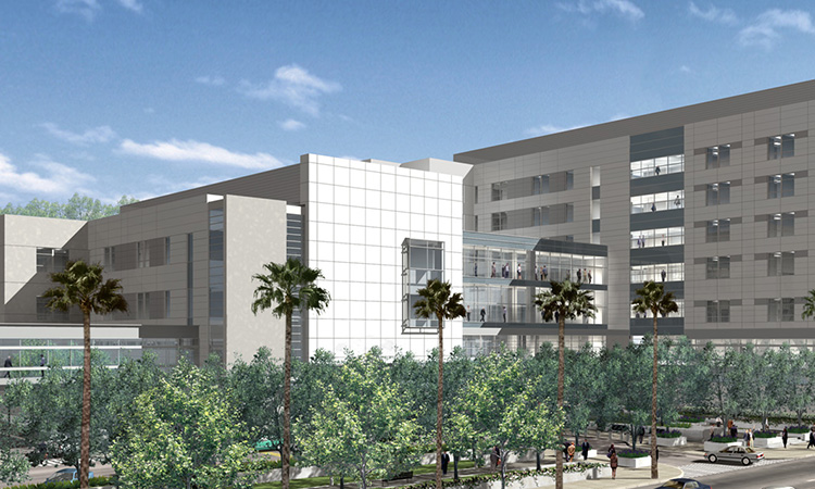 External View of Los Angeles Medical Center.
